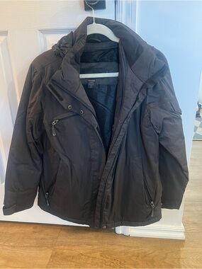 North End Women’s Dark Grey Hooded Winter Jacket
